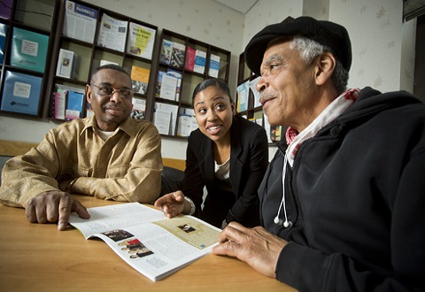 Two Veterans and a research coordinator